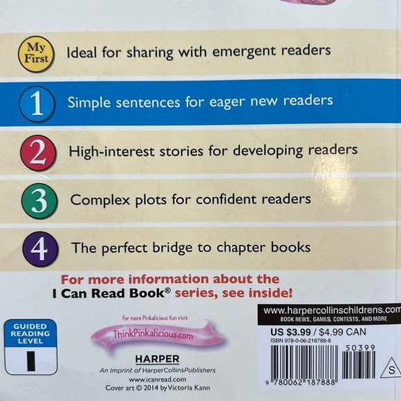 📚 2/$21 📚 Lot of 6 Pinkalicious I can Read Books!! Guided reading level 1. - Picture 7 of 7